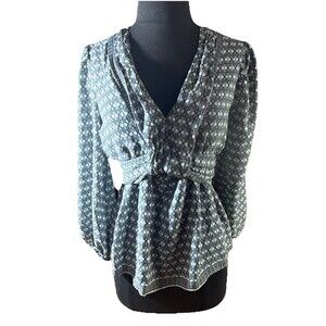 NWT Max Studio Blue Blouse Size Large